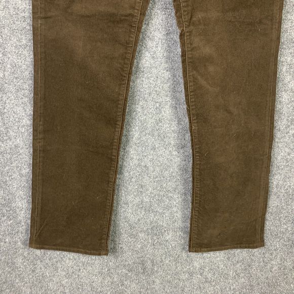 Lands End NWT Brown Corduroy Jeans Women 12 Tall High Rise - Picture 4 of 15